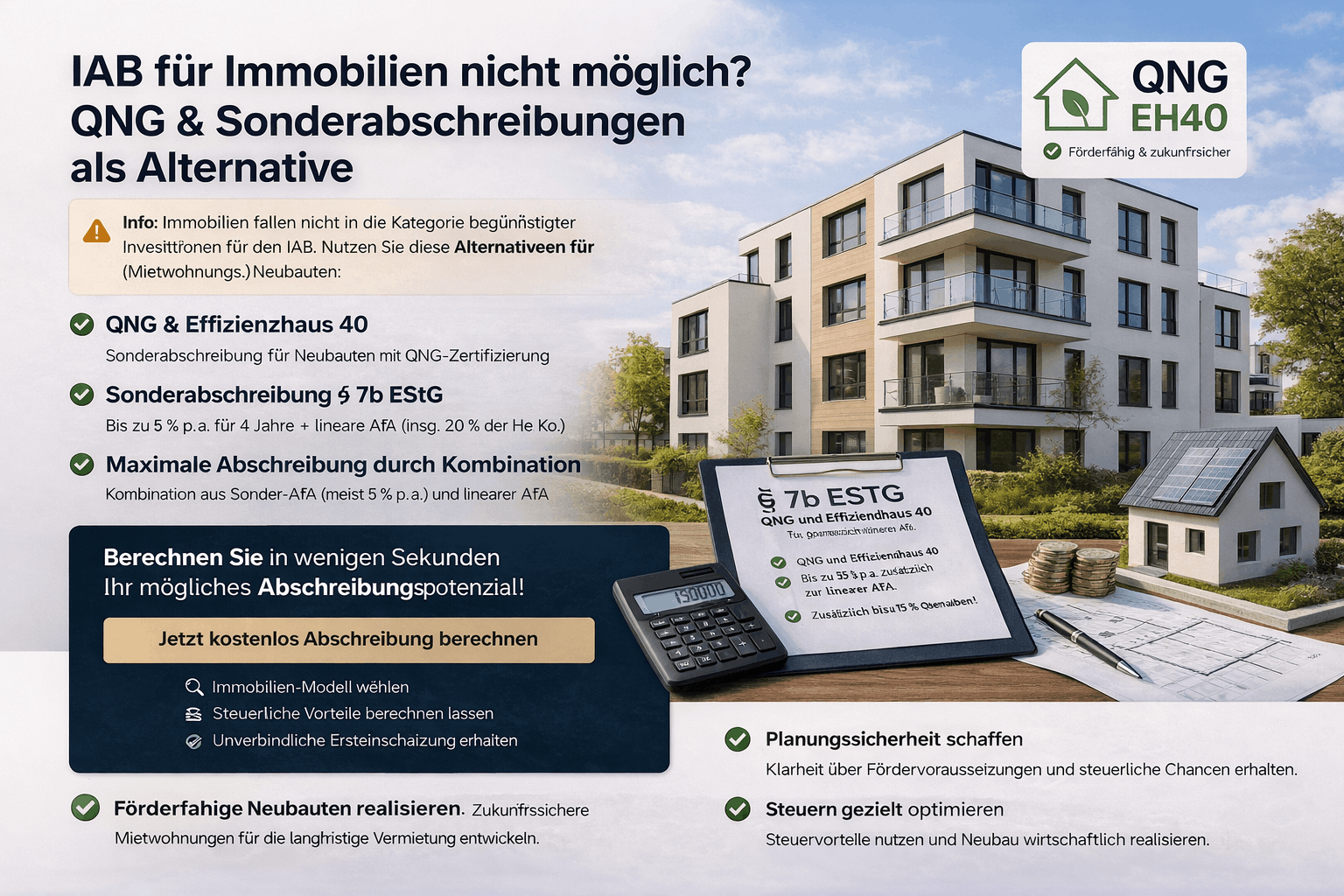 IAB Immobilie Investitionsabzugsbetrag Investment Rechner Bild 2