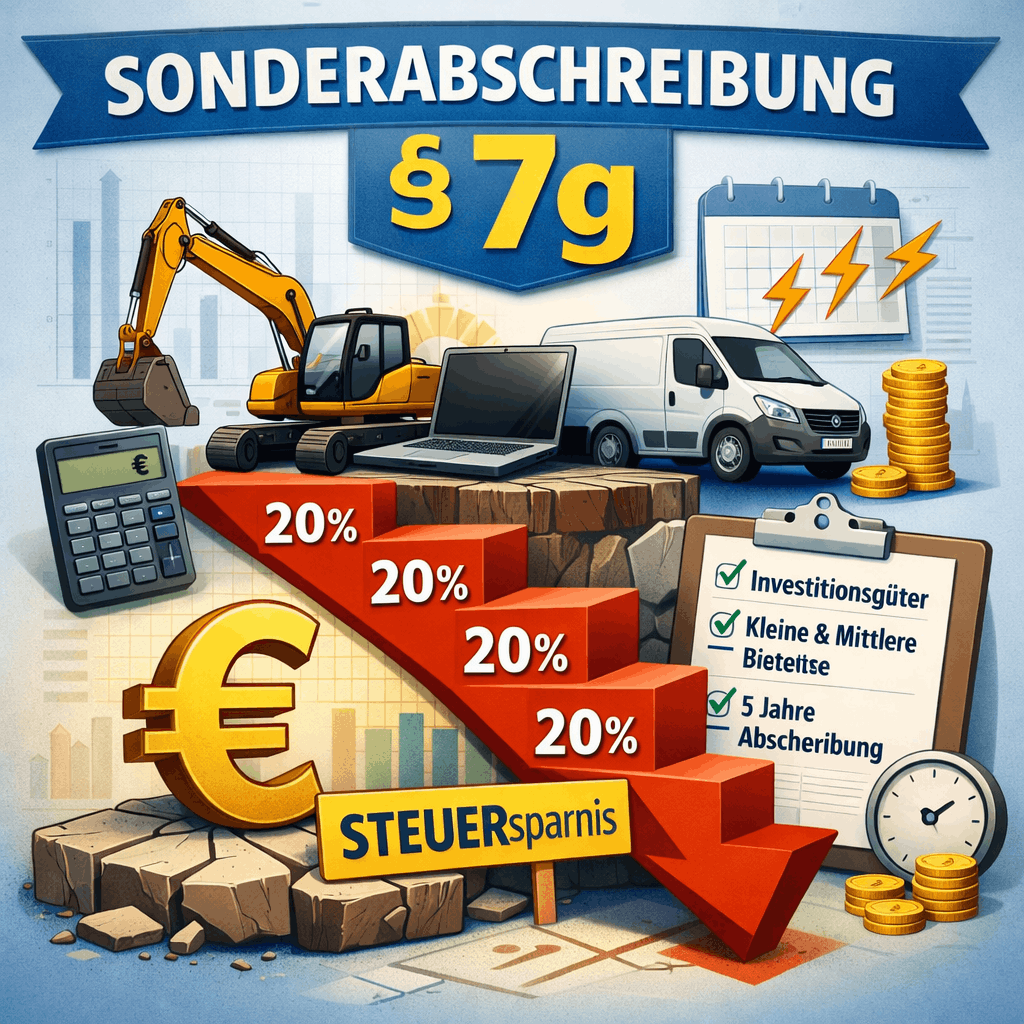 Sonderabschreibung 7g Rechner & Steuervorteile verstehen Bild 1